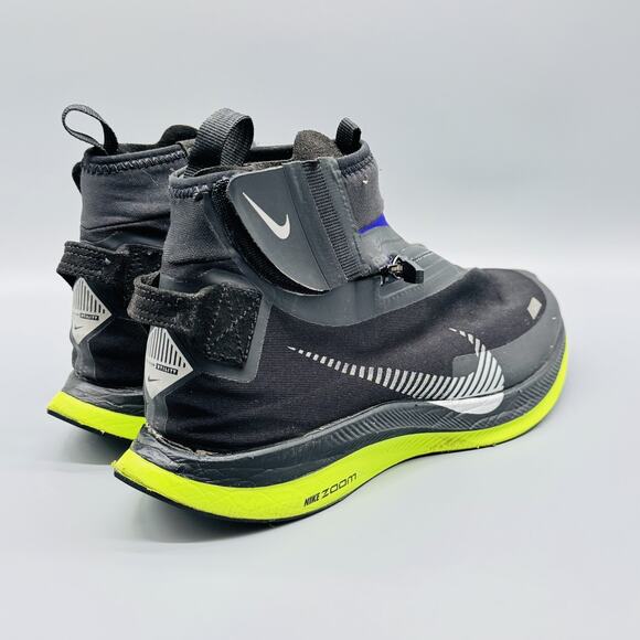 Nike Pegasus Turbo Shield Shoes Womens 8.5 Black Purple Yellow Waterproof Run - Picture 9 of 13